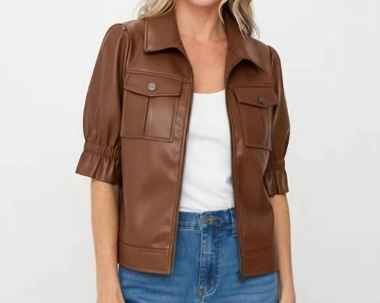 Faux Leather Jacket