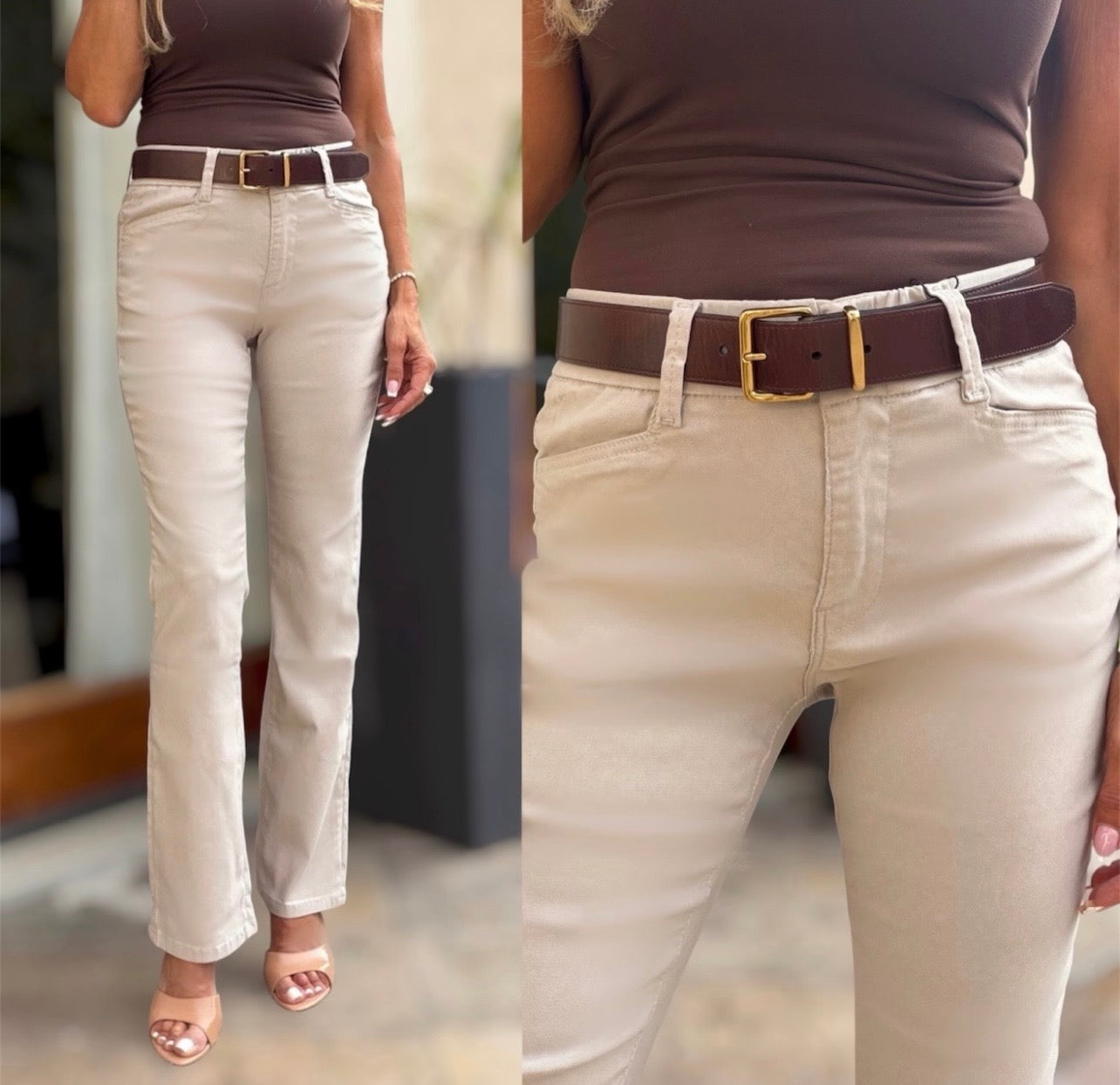 Bevy Flog Novel Pant - Bone