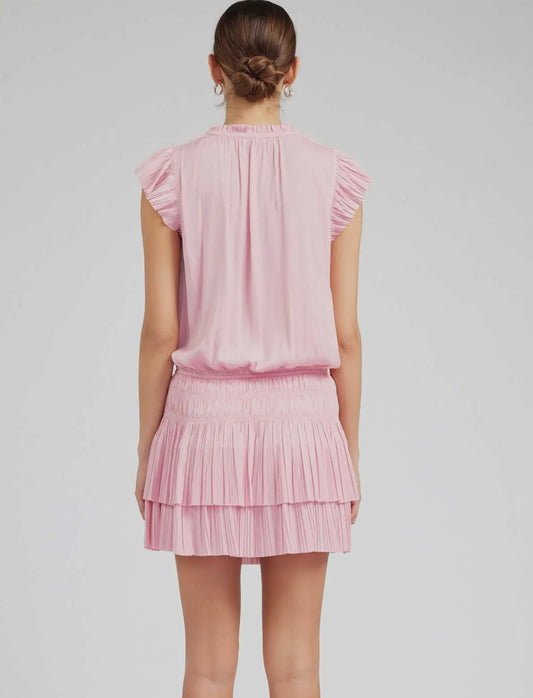 Mini Dress with Pleated Skirt