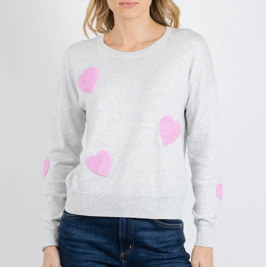 All Over Heart Sweater