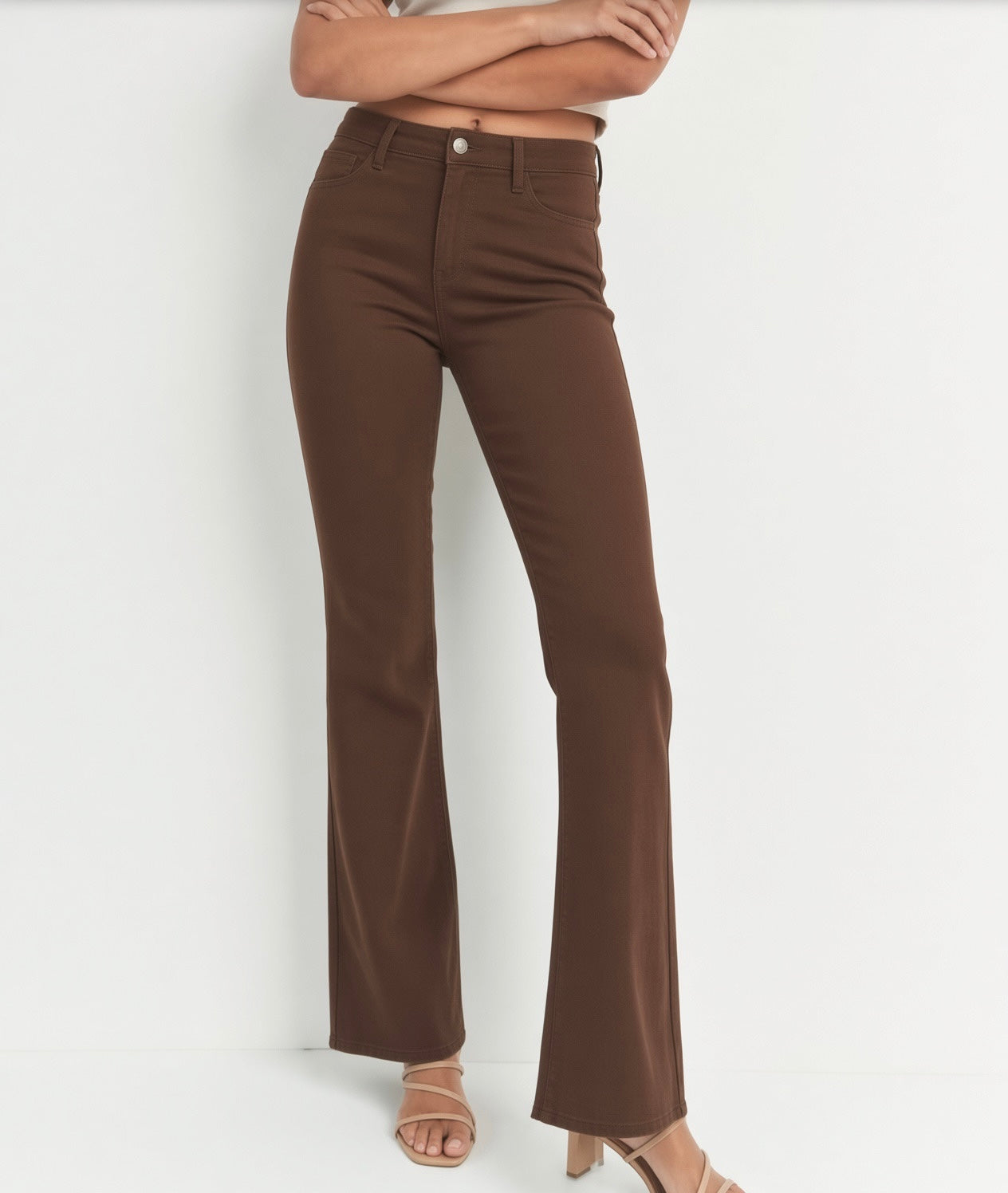 Brown Flare Jeans